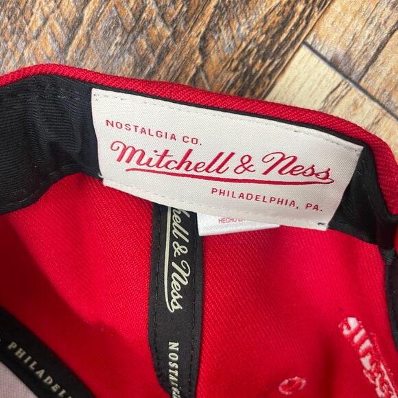 Mitchell & Ness Men's OS Red Topps Spot 2024 PHX AZ Acrylic Wool Snapback Hat - Picture 8 of 12